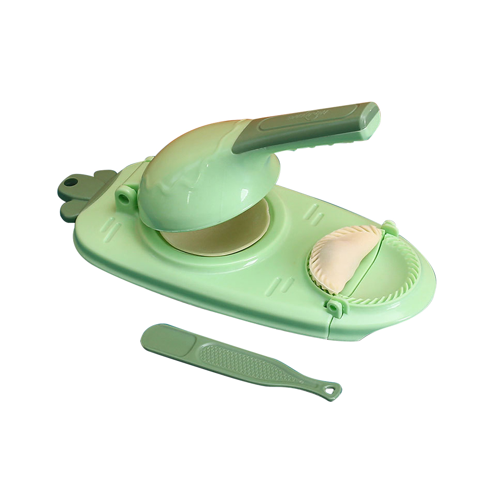 Kitchen Gadgets Dumpling Maker - 2-in-1-Teigpresswerkzeug, arbeitssparendes manuelles Knödel-Wrapper-Form, Haushalt, Backen,