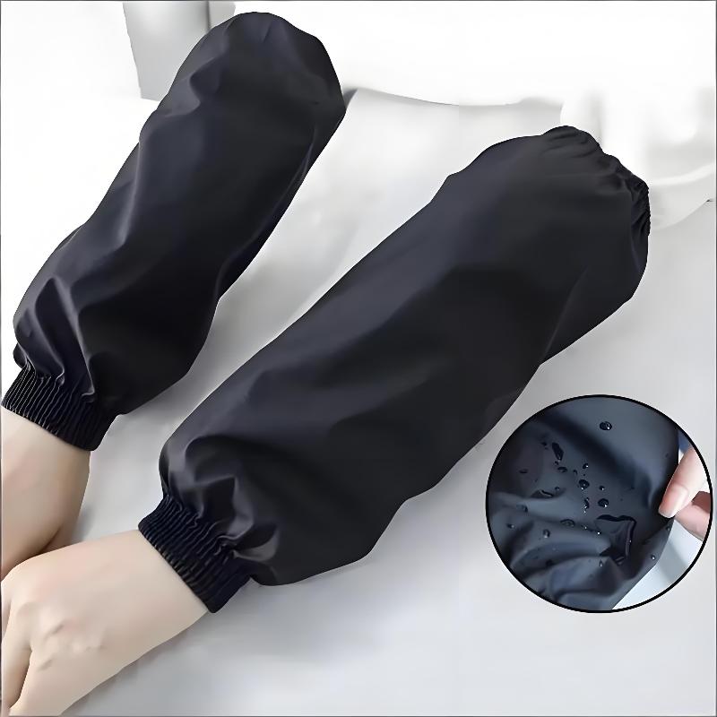 Kitchen Helper Gadgets - Neue strapazierfähige schwarze Kunstleder-Armmanschetten – wasserdicht